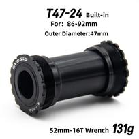 EVOSID MTB Bike T47 Bottom Bracket 24MM MTB/Road Bike Crank DUB 29MM Bearing Thread BB 86-92mm BSA 68-73mm Bicycle Accessories T47-24MM Built-in