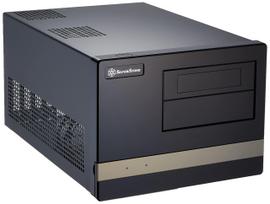 Silver Stone Micro-ATX PC Case, Black, SST-SG02B-F-USB3.0