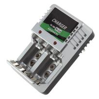 Travel AC Wall 110V-240V EU Plug Wall Charger AA AAA 9V Ni-Mh Ni-Cd Rechargeable Battery