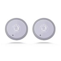 2Pcs Car Logo 7Colors Water Cup Coaster Holder Color Atmosphere light For Skoda Octavia 3 2 Rapid Superb Fabia Kodiaq Karoq