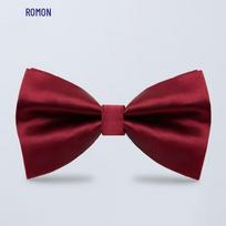 Romun Men's Formal Bow Tie vyno raudonos spalvos