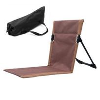Lauko „Lazy Chair“ sulankstoma stovyklavimo kėdės pagalvėlė su laikymo krepšiu Nuimama vandeniui atspari paplūdimio taburetė Nešiojama sėdynės pagalvėlė, skirta žvejybai žygių kepsniams ruda