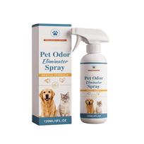 Pet Odor Eliminator Spray Gentle Formula for Dogs and Cats 120ML 4FL OZ Effective Deodorizer and Freshener for Home and Pet Areas One Size