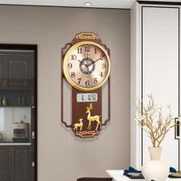 Compas New Chinese Style Quartz Calendar Wall Clock