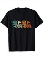 Retro 70s Fun French Horn Unisex T-shirt XXL