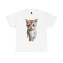 Meme Cat Graphic Boxy Unisex T-Shirt L