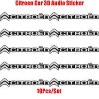 Citroen Car 3D Audio Stereo Speaker Badge Sticker Decal Accessories For Citroen C1 DS3 C2 C3 Vts C4 Saxo C4L C5 C6 C8 Xsara