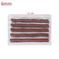 Tubeless Tire Repair Strips Wheel Car Motorcycle Bike Tyre Puncture Repairing Plug Seal Tools Rubber Strip Tires Repair Tool 5PCS brown 6mm