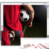 Diamond Painting Soccer Sports Embroidery Cross Stitch Rhinestone Home Decor Full Round 20X30CM