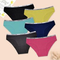 Underwear Women Cotton Briefs Solid Sexy Ladies Girls Panties Intimates Lingerie 6 PCS/Lot M