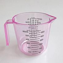 Plastikinis matavimo puodelis skaidrios skalės Rodyti permatomą puodelį išpylimo snapelio matavimo prietaisas graduotas matavimo puodelis virtuvės įrankiai ąsočiai 600ml
