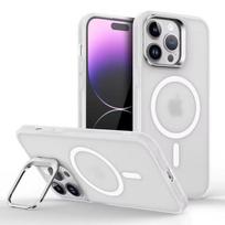 Metal Lens Stand Magnetic For Magsafe Case For iPhone 16 15 14 13 12 Mini 11 Pro Max Plus Matte Shockproof Wireless Charge Cover iPhone 16 Pro Max