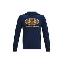 Under Armour Rival Front Large Logo Printed Hoodie Men Hoodies Blue 1369470-408 L