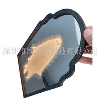 Halloween Ghost Hologram Mirror Scary Illusion LED Wall Decoration Haunted House Spooky Prank Ornament