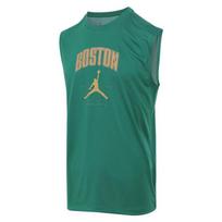 Jordan Logo Sportinis Atsitiktinis Apvalia Kaklo Rankovių Krepšinio Liemenė Vyriškos Liemenės Žalia HV4743-312 S blue
