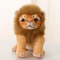 23/28cm Imitacinis Liūto Pliušinis Žaislas Realistiškas Panthera Leo Iškamšytas Lėlė Mielas Savanos Karalius Kambario Dekoracija Vaikų Gimtadienio Dovana 23cm