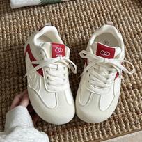 Retro German training shoes women's new spring and autumn versatile student ins casual board shoes 35 smėlis