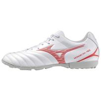 Mizuno AG Artificial Ground Cushioning, Wear Resistant Soccer Shoes Unisex White Red Sneakers P1GD242560 44