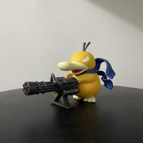 Pokemon Serija Trimitas Psyduck Gatlingo Pistoletas Figūrėlė Žaislas Mielas Antis Kolekcija Kūrybingas Figūrėlės Modelis Anime Periferija Gimtadienio Dovana geltona