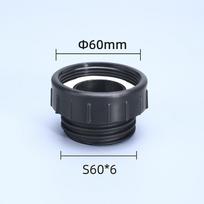 High quality IBC Water Tank Adapter 2'' to 2  Water Connector Fuel Bucket Valve Tank Garden Hose Pipe Fittings NPS S60*6