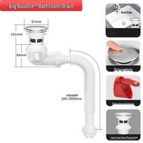 SIOYIE Washbasin Anti-odor Drain Pipe nerūdijančio plieno spalva