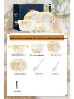Maud Lanka Huachen Yuexi 18-Piece Ceramic Dinnerware Set