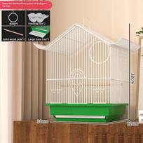 Bird Cage Home Small Parrot  Cage Peony Tiger Skin Pearl Bird Wen Bird Embroidery Eye Luxury Breeding Nest with Gift balta