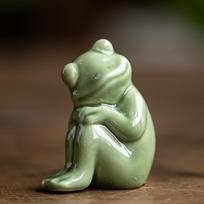 Charming Frog Miniature Sculpture for Home and Garden Decor StyleB 4.5x3.2x5.7cm