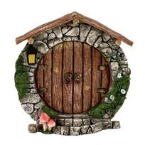 Fairy Tale Door Fairytales Door Ornaments Unique Design Pastoral Garden Miniatures High-Quality Magical Wooden Craft