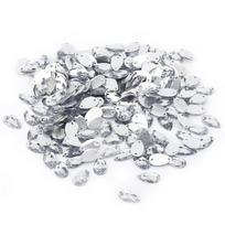 200pcs AB Faceted Drop Shape Rhinestone Electroplated Multi Color Sewing Rhinestone Resin Double Holes Rhinestone