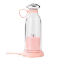 Vaisių sulčiaspaudė Nešiojamas maišytuvas Maistinis BPA free Didelės talpos Didelio greičio USB įkraunamas Vaisių ir daržovių maišytuvas rožinė