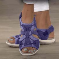 Customize The Latest Pu Retro Fashion Solid Color Sandals And Flat Shoes For Female Memory Foam Sandals For Women Size 9 39
