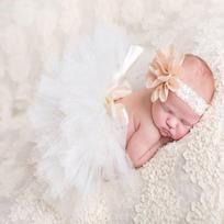 1Set Baby Photography Prop Clothes Newborn Infant Tutu Skirt Baby Headband Hairband Newborns Costume 9