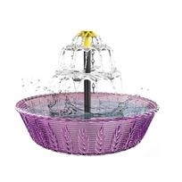Solar Powered Bird Bath Fountain with Multiple Angled Sprayed Generating Enchanting Water Show for Relaxing Outdoor Atmospheres 1