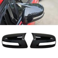 For Honda CIVIC 2012 2013 2014 2015 Car Rearview Side Mirror Cover Wing Cap Exterior Door Housing Shell Trim Frame Sticker With Light Black