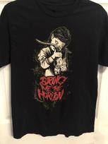 Bring Me The Horizon girl with goat skull Cotton Black All Size T Shirt US196 3XL