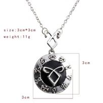 Inspired The Mortal Instruments City of Bones Shadow Hunters Pendant Jewelry For Men Women Fashion Angelic Power Rune Necklace 50cm