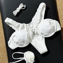 I split bikini swimsuit beach spa sexy ns wind bikini French pure desire swimsuit S balta