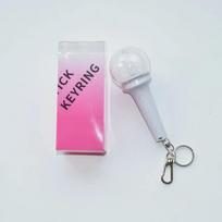 Kpop Idol Mini Ive Lightstick Keyring Glow Stick Keychains Pendant Fans Dive High Quality Gift Durable Stress Relief pink