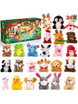 Christmas Advent Calendar Days Countdown Stuffed Animals Kids Girls Party Favors JOYFY 24 with for Cuddly Huggable Comfort Kawaii Adorable Fluffy Soft M