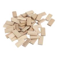 50Pcs Beech Wood Domino Tenon Stopper for Crafting Woodworking Furniture Splicing Connector