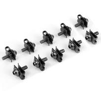 10PCS/SET Motorcycle Shell Screw 5mm M5 Aluminium Fairing Bolts Fastener Clip Screw Spring Nuts Motorcycle Accessories Universal juoda