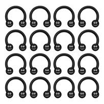 10Pcs Stainless Steel U-Shaped Nose Ring Nail Piercing Jewelry Basic Stainless Steel Nose Stud for Nail Art