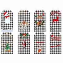 50-300Pcs New Merry Christmas Gift Name Tags Present Seal Label Stickers Christmas Gift Package Decoration DIY XMAS Stickers