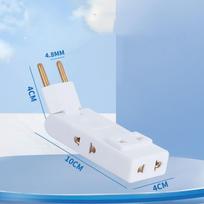 Nešiojama 4 viename ES elektros lizdo prailgintuvo sienelės lizdo maitinimo keitiklis Aukštos kokybės saugus lizdo adapteris White
