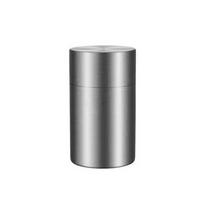 304 Stainless Steel Double Deckel Tea Tins Odor Proof Sealed Jar Tea Caddies Container Moisture Resistant Portable S sidabras