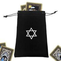 Tarot Pouch Bag Velvet Hexagram Print Tarot Card Storage Bag Novel Tarot Card & Dice Storage Bag Jewelry Pouch Board Game Tarot China Mainland