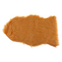 60x90cm Shaggy Soft Faux Sheepskin Area Rug Floor Carpet Mat Camel