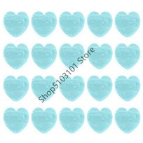 20Pcs Iridescent Zip Lock Bag Transparent Heart Plastic Seal Bags for Jewelry Display Necklace Earrings Bracelet Packaging mėlyna