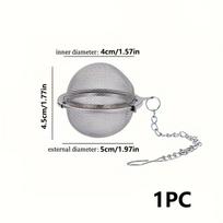 304 Stainless Steel Mesh Spice Tea Ball Tea Infuser Sphere Locking Strainer Mesh Infuser Tea Filter Strainers Kitchen Tools